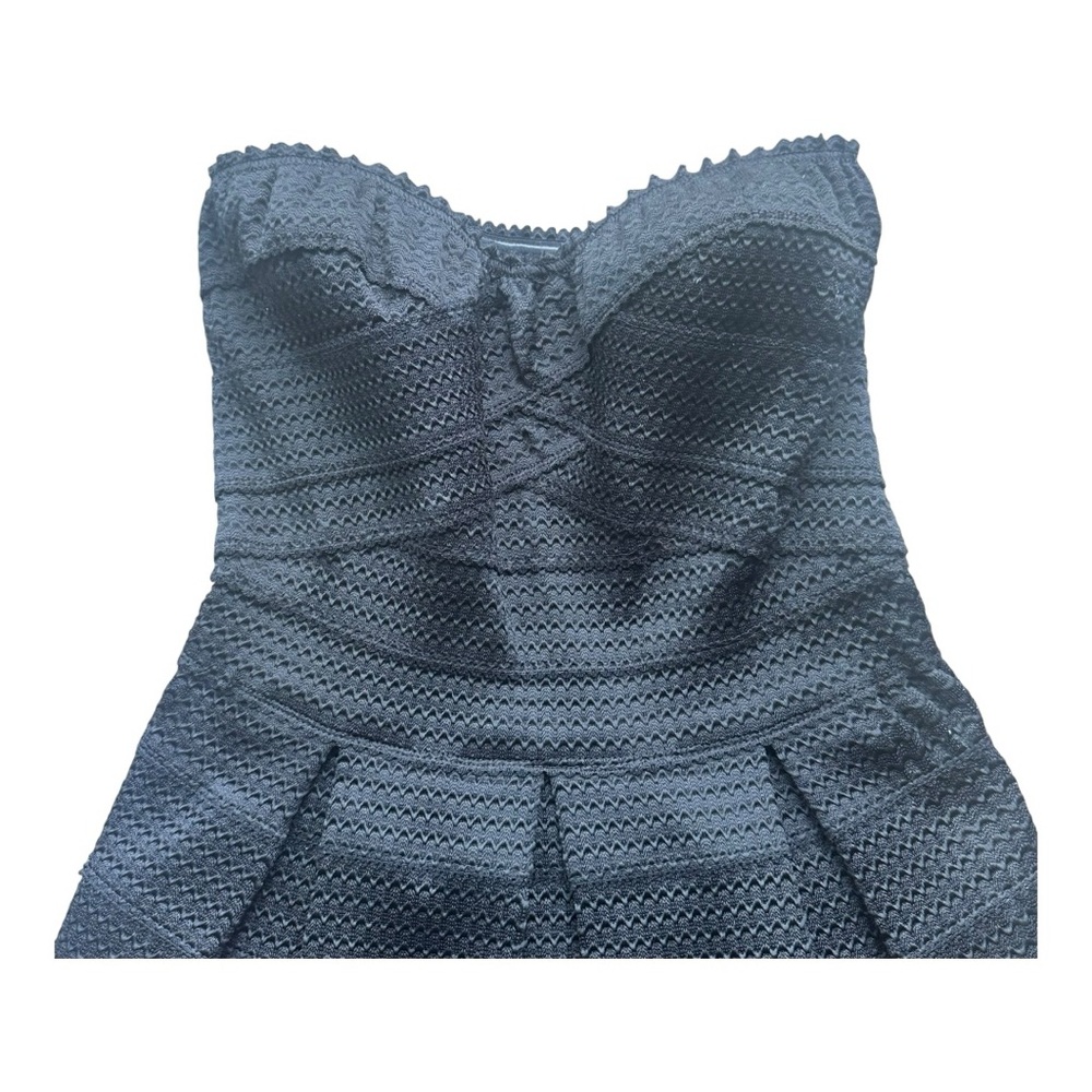 Express Black Elastic Fit & Flare Dress XS Homecoming - Picture 4 of 7